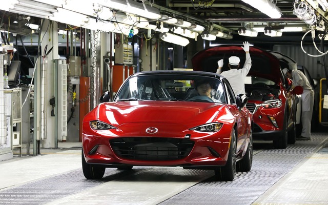 生産が開始された新型マツダ ロードスターの米国仕様車