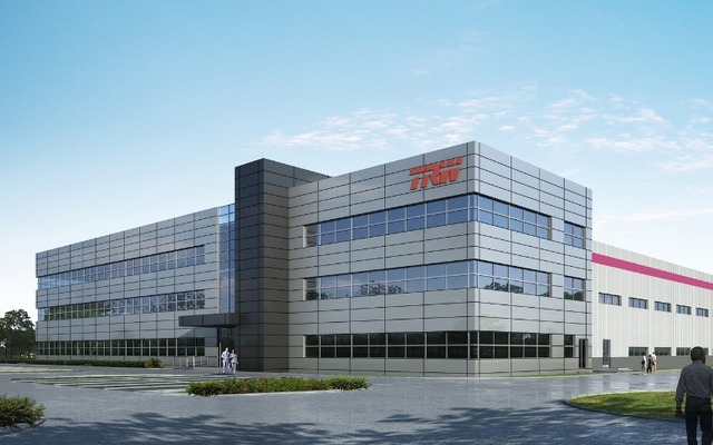 TRWの中国新工場の完成予想図