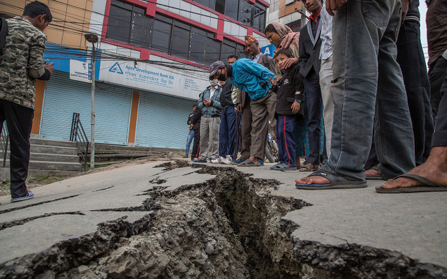 ネパールとインド北部でM7.9の地震が発生