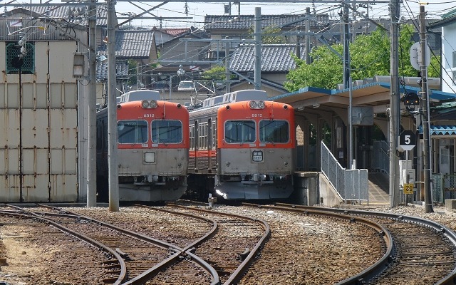 北陸鉄道は浅野川線の開業90周年イベントを開催する。写真はイベント会場となる内灘駅構内。