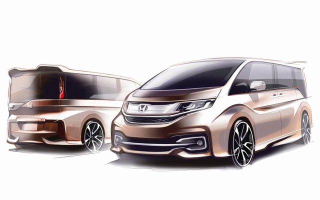 ホンダ ステップワゴン スパーダのデザインスケッチ