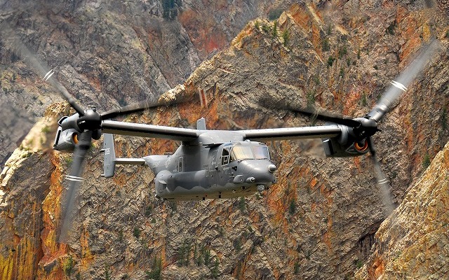 2017年後半から横田基地への配備が決まった空軍用の「CV-22 オスプレイ」