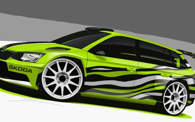 シュコダ ファビア R5コンビ の予告スケッチ