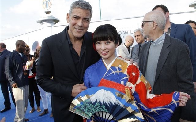 「トゥモローランド」ワールドプレミア 志田未来の着物姿にジョージ・クルーニーも大感激