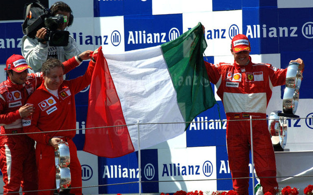 【F1フランスGP】シューマッハ、フェラーリ、ブリヂストン、勝利