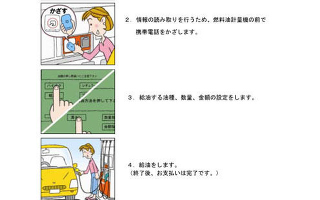 ENEOSのセルフSSで携帯電話クレジットの使用が可能に