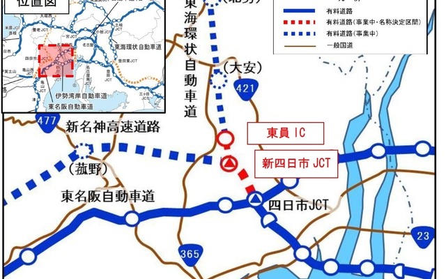 今回名称が決まったエリアマップ