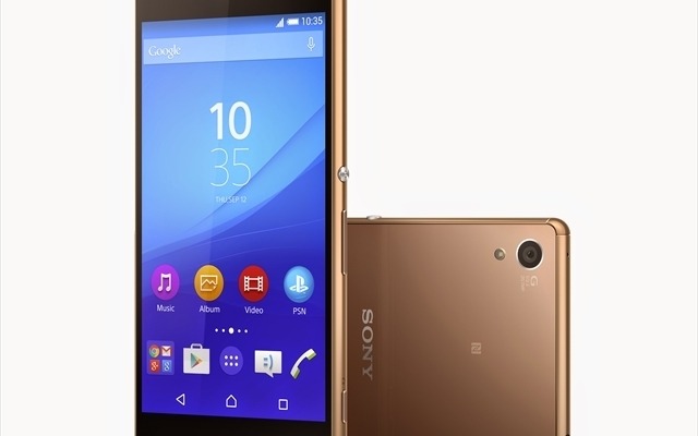 グローバルモデル「Xperia Z3+」Copperモデル。カラーバリエーションも「Xperia Z4」と同じ