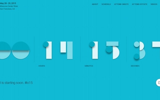 「Google I/O 2015」サイトトップページ