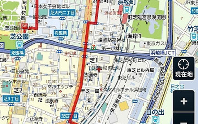 キョリ測 道沿い機能