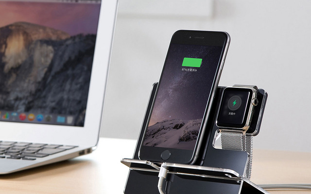 Apple WatchとiPhoneを一緒に充電できるサンワサプライの充電スタンド「PDA-STN12シリーズ」