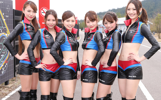 スーパー耐久シリーズ2015『TRACY SPORTSレースクイーン』南湖彩・岩下えみ・山田理子・小田唯・古舞亜伊・足立美優