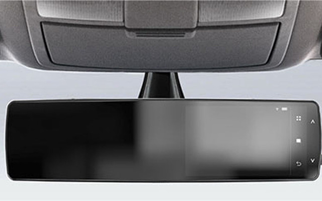 ミラー型テレマティクス端末取り付けイメージ