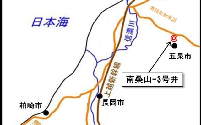 南桑山3号井位置図