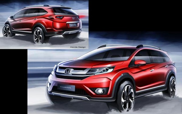 ホンダ BR-V プロトタイプの予告スケッチ
