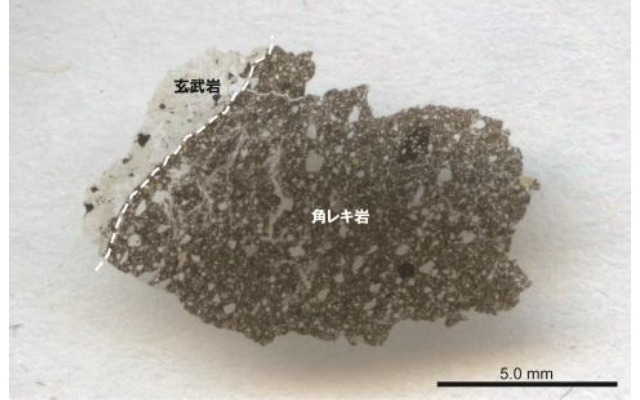 アポロ15号の宇宙飛行士が地球に持ち帰った月表層の岩石試料