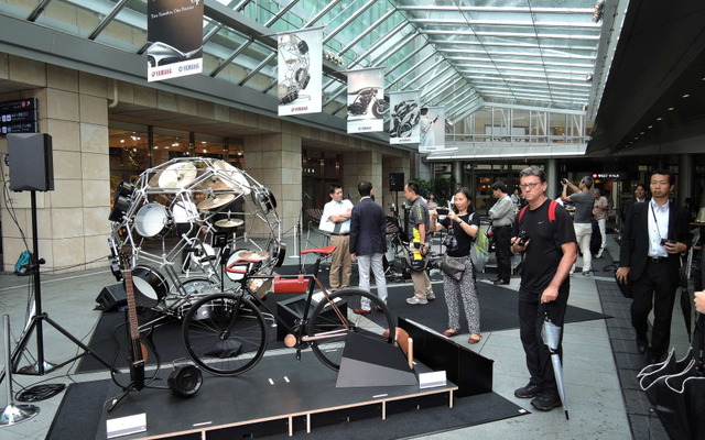 「Two Yamahas, One Passion ～デザイン展2015～」会場風景