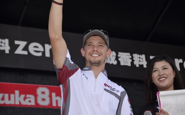 イベントステージに登場したケーシー・ストーナー選手