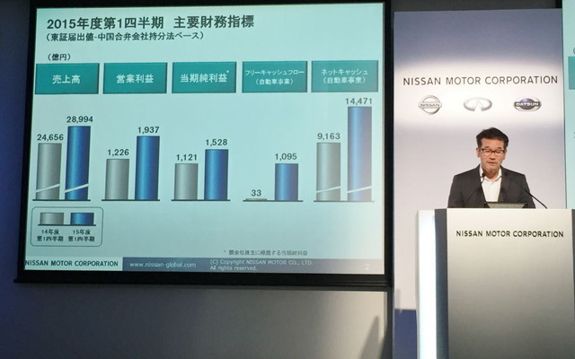 日産自動車決算会見