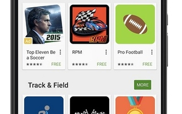 「Google Playストア内検索広告」の例