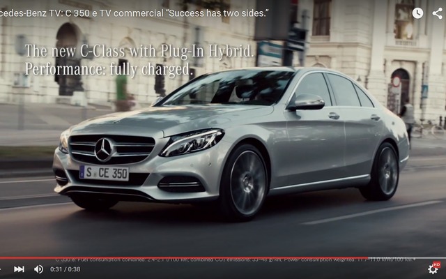 メルセデスベンツC350eのCM