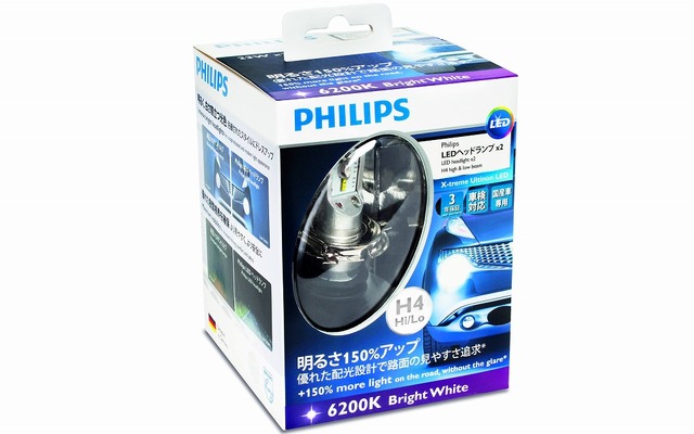 フィリップス エクストリーム アルティノンLED H4 ヘッドランプ