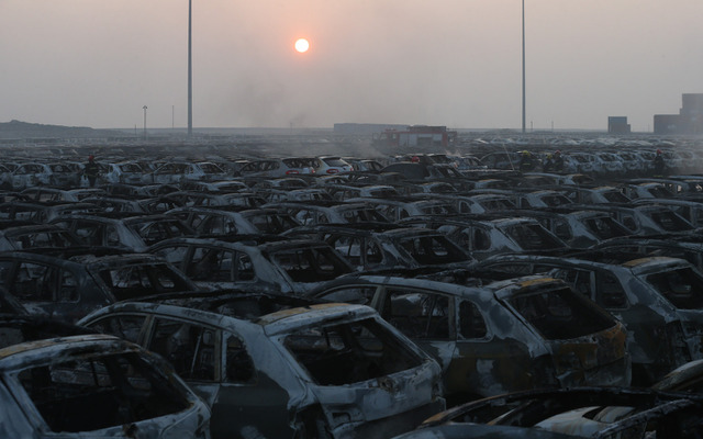 中国の天津で起きた大爆発