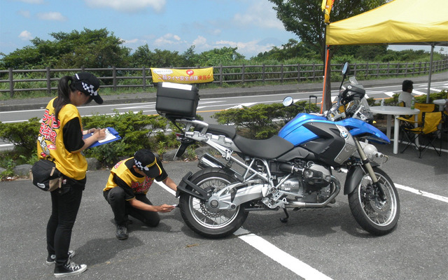 ダンロップ 全国二輪タイヤ安全点検 十国峠レストハウス（静岡県）