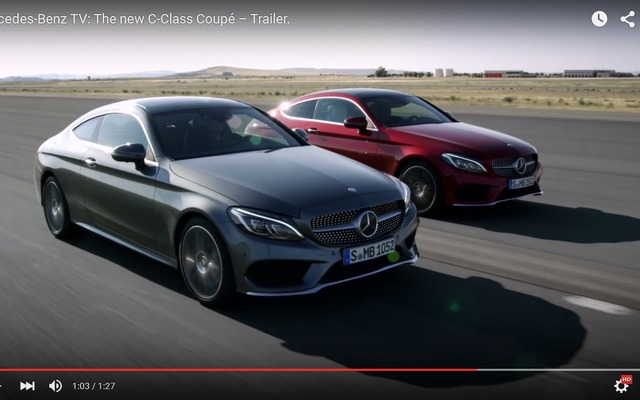 新型メルセデスベンツ Cクラスクーペ