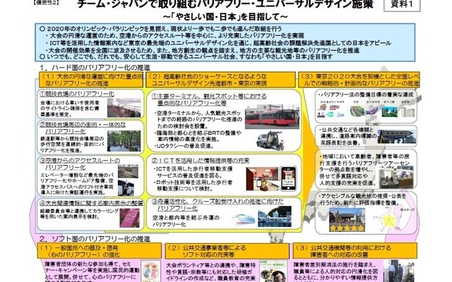 バリアフリーワーキンググループがバリアフリー施策をとりまとめ
