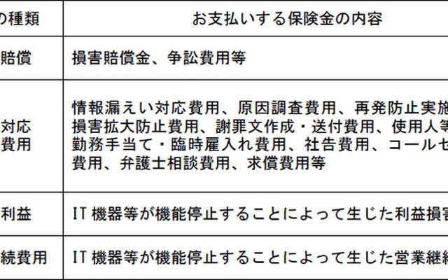 「サイバー保険」の概要