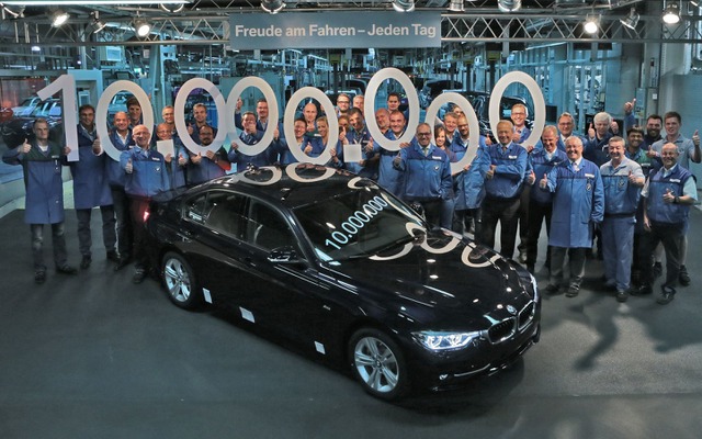BMW 3シリーズセダンの累計生産が1000万台に