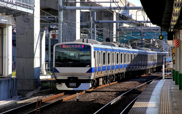 茨城県龍ケ崎市は同市内の常磐線佐貫駅改称についてJR東日本水戸支社と協定書を締結したと発表。写真は常磐線の中距離列車