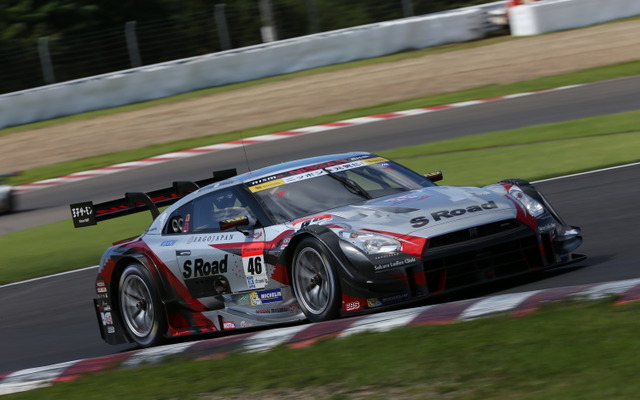 GT500クラスのポールを獲得した#46 GT-R。