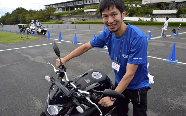 ヤマハ発動機 PF車両開発統括部 SP開発部 田中友基氏。