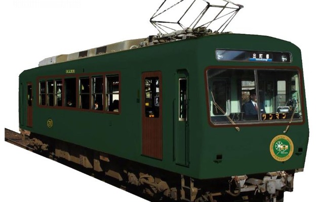 緑1色に包まれた「ノスタルジック731」のイメージ。9月27日から運行を開始する。