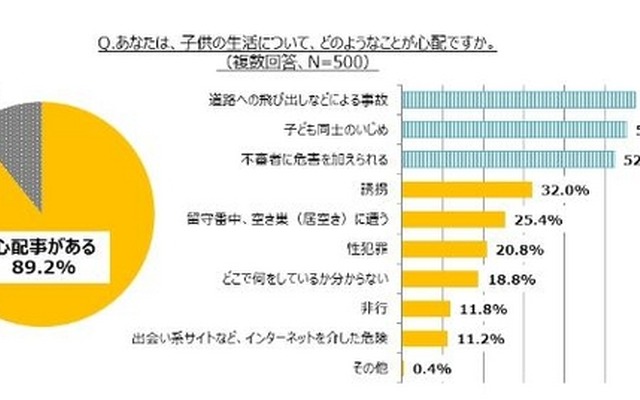 「子どもの生活についてどのようなことが心配ですか」