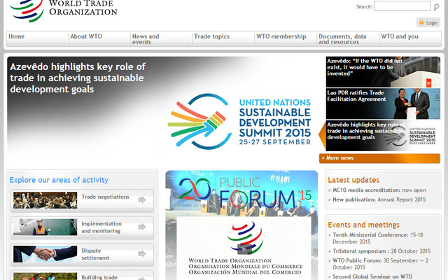 WTO（webサイト）