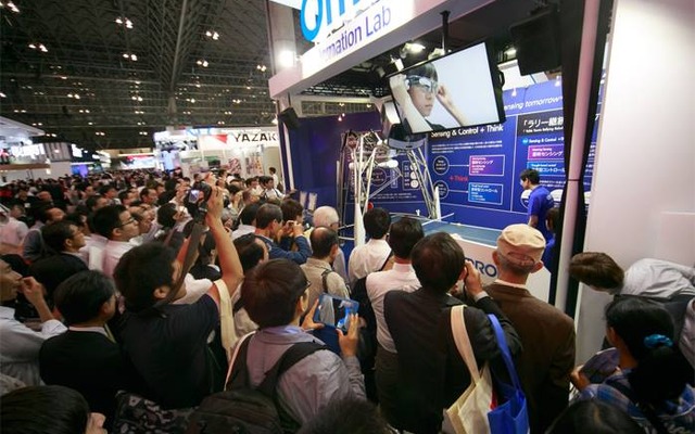 昨年開催されたCEATEC JAPAN 2014のオムロンブース