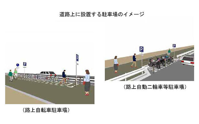 バイクの路上駐車場を設置へ…パブコメ募集