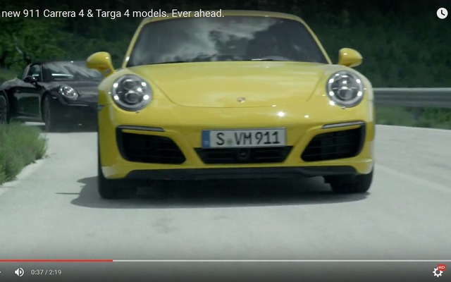 改良新型ポルシェ 911 カレラ4S / タルガ4S