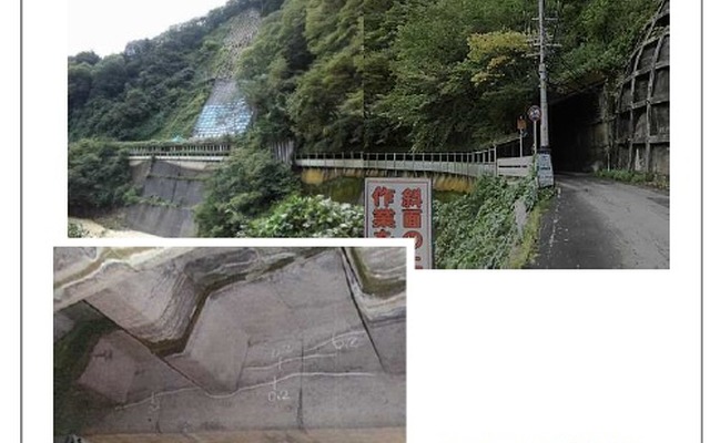 建築から50年以上が経ち、シェッド上部には土砂の堆積が見られたり、主梁などにひび割れや鉄筋の露出などが発生。