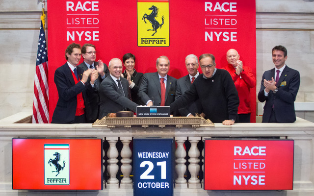 10月21日、米ニューヨーク証券取引所に上場したフェラーリ