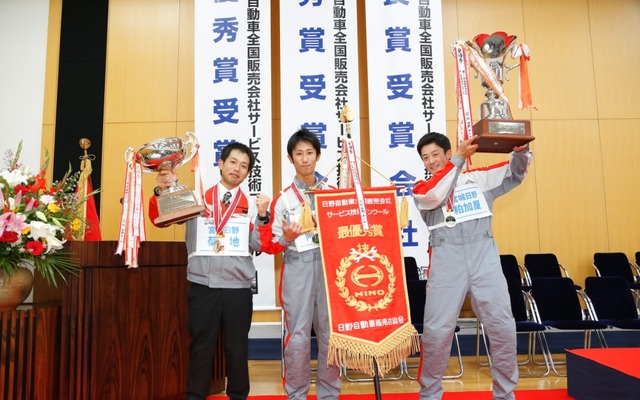 総合優勝の宮城日野チーム