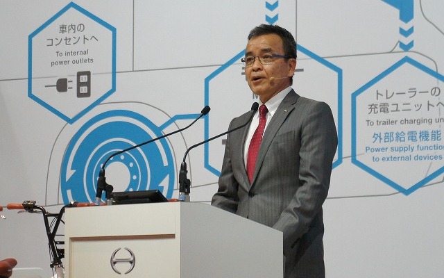 日野自動車の市橋保彦社長。