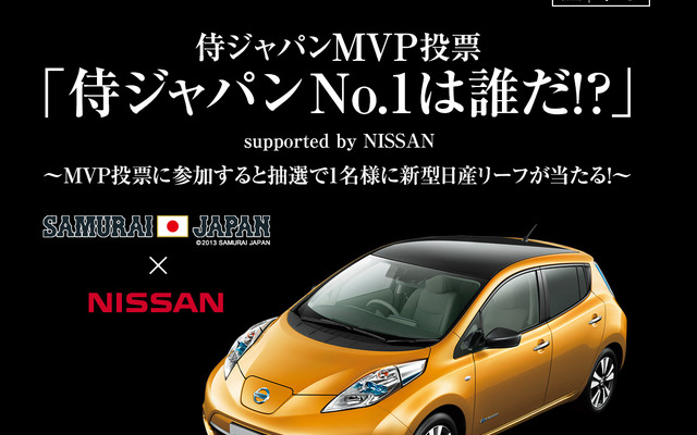 『侍ジャパンMVP投票「侍ジャパンNo.1は誰だ!?」supported by NISSAN』キャンペーン