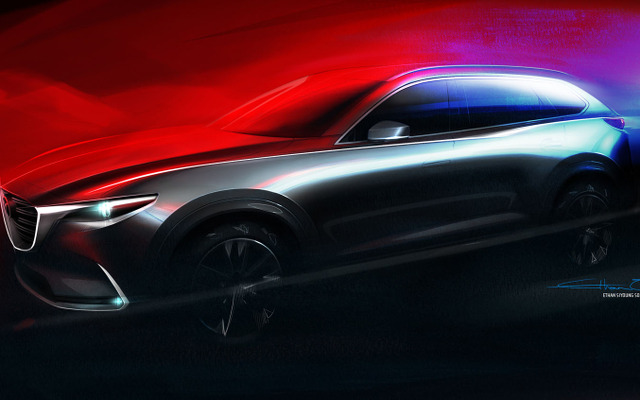 マツダ 新型CX-9（スケッチ）