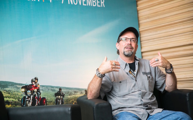 ハーレーダビッドソン・シニアバイスプレジデント ビル・ダビッドソン氏。インドネシア・バリにて。