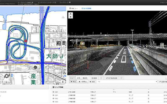 GISを用いた3D点群データ、全周囲画像、各種台帳等の管理