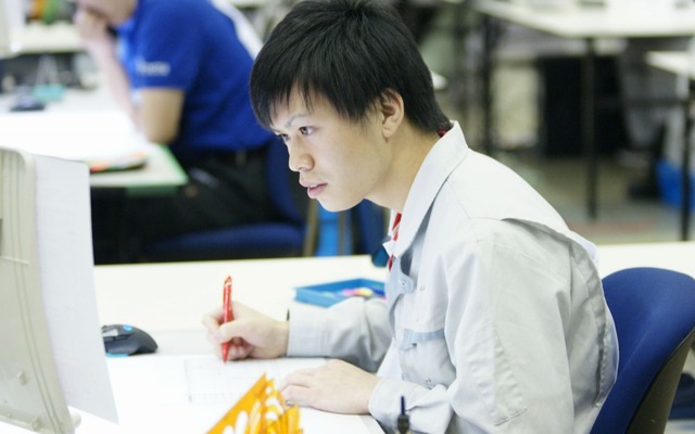 鳥田莞太選手（機械製図）